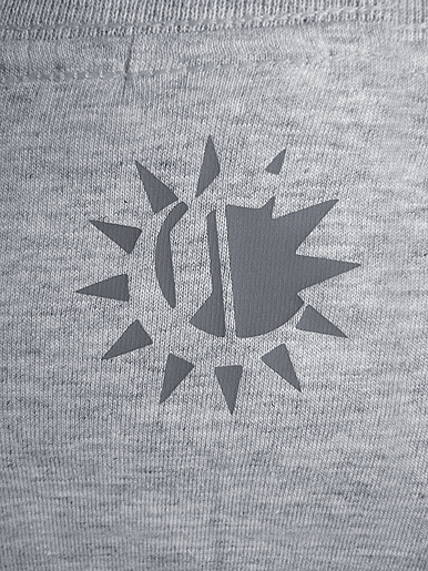 Rise & Shine [MISSION-PATCH] - t-shirt - grey on heather grey // Photo 3