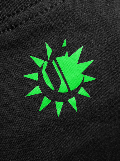 International [VISUAL-ACTIVIST] - t-shirt - neon green, white on black // Photo 3