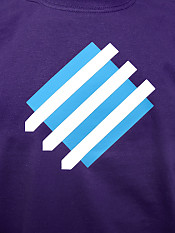 squared-circle, t-shirt, purple – Front