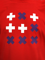 digital-native, t-shirt, red – Front