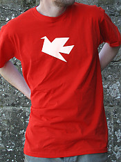 peace-dove, t-shirt, red – Outdoor