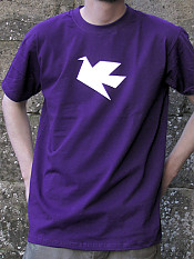 peace-dove, t-shirt, purple – Outdoor