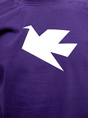peace-dove, t-shirt, purple – Front