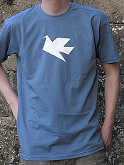 peace-dove, t-shirt, steel-blue – Outdoor