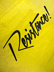 résistance, t-shirt, yellow – Back