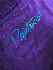 résistance, t-shirt, purple – Back